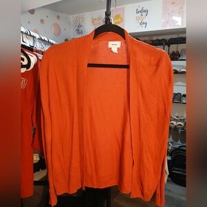 ☀️3 For $20 Old Navy Women's Orange Cardigan Sweater